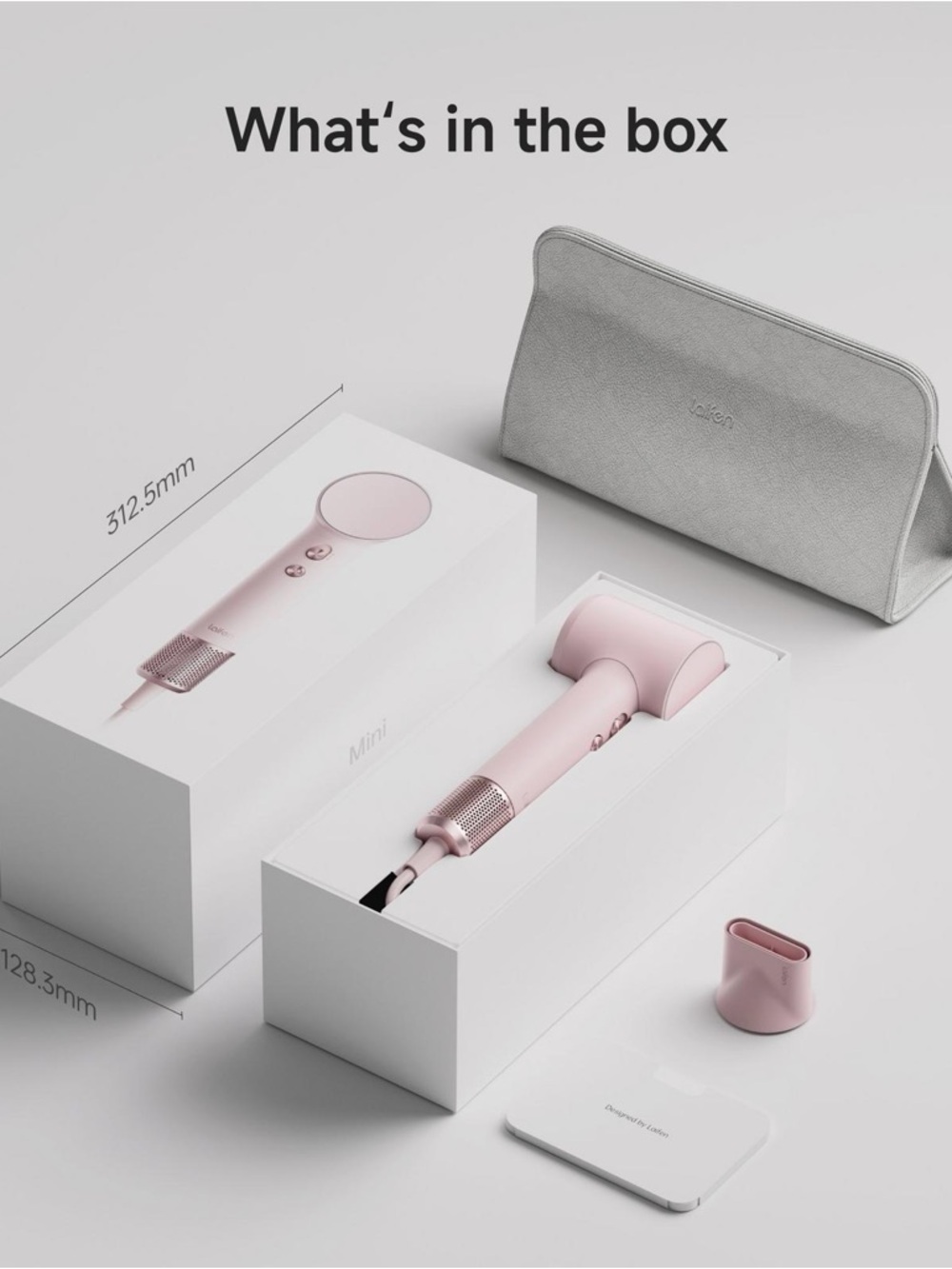 Laifen Mini Pink Hair Dryer